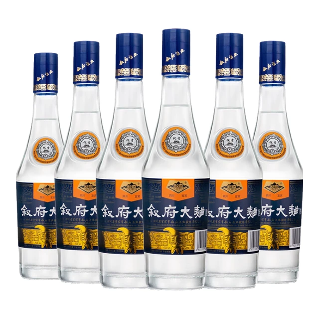叙府 大曲 蓝标 52%vol 浓香型白酒 500ml*15瓶 整箱装