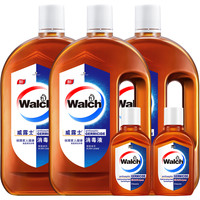 Walch 威露士 消毒液 家居消毒水 1L*3+60ml*2