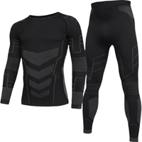 移动端、京东百亿补贴：京东京造 运动内衣男滑雪速干衣蓄热发热保暖紧压缩衣XL 黑色+深灰