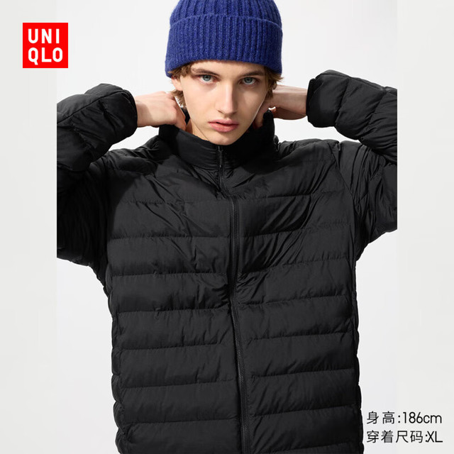 UNIQLO 优衣库 男装PUFFTECH空气棉服茄克/外套夹克便携式479755 09 黑色 L /175/100A