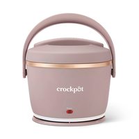 CROCK-POT 电热保温饭盒 591ml便携加热 车载旅行适用 可拆卸电源线 腮红粉