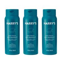 HARRY'S 男士去屑洗发水护发素二合一 2%吡硫翁锌 舒缓干燥头皮 420ml 3瓶