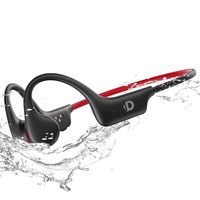 DEMICEA 开放式运动耳机,无线骨传导耳机,内置 32GB MP3,带麦克风,IP68,防汗防水,长达 8 小时电池,蓝牙 5.3,适合跑步、锻炼、游泳