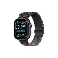 苹果 Apple Watch Ultra2 智能手表 GPS+蜂窝版 49mm 钛金属黑色表壳 黑色米兰尼斯表带 M