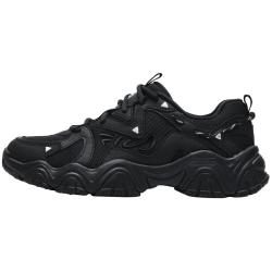 FILA 猫爪4代|FILA斐乐官方女鞋老爹鞋黑色鞋子秋季运动鞋休闲鞋男鞋