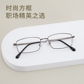 万新 1.74折射率非球面防蓝光镜片+久森18003银色C2镜架