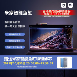 MIJIA 米家 MYG100 智能鱼缸+画法几何(造景+加热棒) 深空灰 44.6*24.6*29.5cm