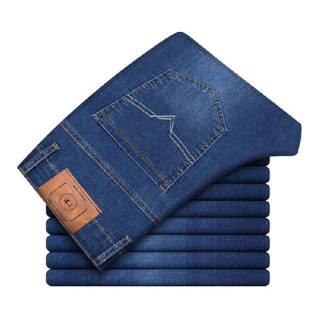 PLUS会员：真维斯 男士棉质弹力直筒宽松牛仔裤 春秋冬款 AF-009