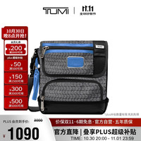 TUMI 途明 男士单肩包通勤运动休闲大容量翻盖方包斜跨腰包 拼色