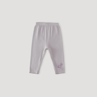 巴厘小猪女宝宝打底裤春秋季女童裤2025年婴幼儿长裤休闲儿童裤子 浅灰紫 120