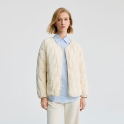 冰洁 J5300EB33T 轻薄短款 白桦色 XS 155/80A 女士羽绒服