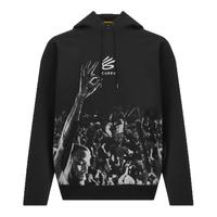 安德玛UA秋冬库里CURRY男子抓绒篮球运动连帽卫衣6012751