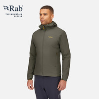 Rab男士户外高山保暖运动透气骑行防风徒步轻量棉服 QIP-17 黑色 M