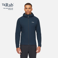 Rab 男士户外高山保暖运动透气骑行防风徒步轻量棉服 QIP-17 黑色 M