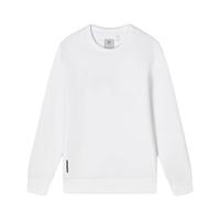 FILA 斐乐商务卫衣男简约通勤抗菌保暖打底上衣 玉石白-WT 165/88A/S