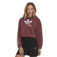 adidas阿迪达斯三叶草 女士舒适百搭款日常户外穿搭休闲运动圆领卫衣