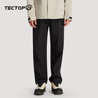 探拓户外冲锋裤 男秋冬软壳裤休闲裤 防寒登山长裤 石涅色 L 