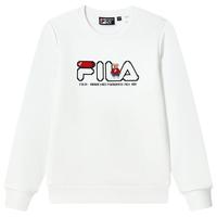 FILA斐乐女子套头卫衣冬季时尚休闲经典圆领长袖加绒上衣