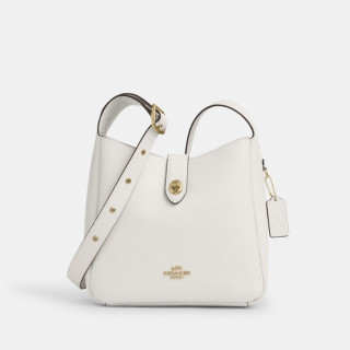 COACH 蔻馳 奧萊女士HADLEY多功能斜挎包單肩包通勤 IM/粉筆白色