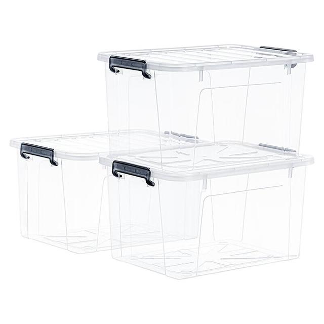 禧天龙 特大号收纳箱52*38*29cm 3个装