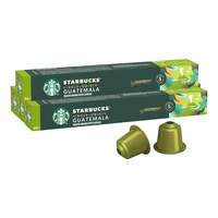 星巴克（Starbucks） 【咖啡】Nespresso胶囊咖啡美式浓缩黑咖啡多口味可选 轻度 轻度烘焙30颗(顺滑，焦糖)26年3月到期 轻度 危地马拉40颗(柑橘，焦糖)