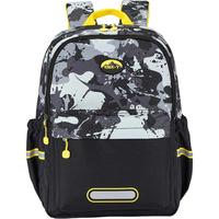 卡拉羊小书包1-6年级超轻云朵晨练包高颜值游学休闲双肩包CX2848 【18L】陨石黑