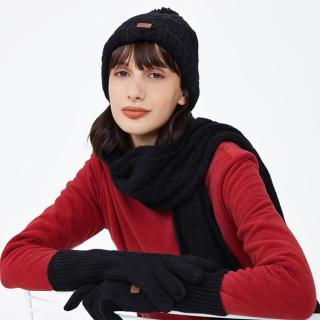 AIGLE 艾高 秋冬JOLISCARF女士羊毛圍巾保暖時尚休閑圍脖