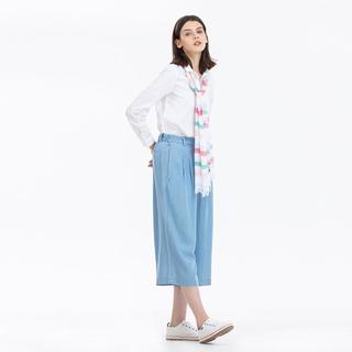 AIGLE 艾高秋冬女款围巾条纹时尚休闲棉质柔软舒适女士围巾