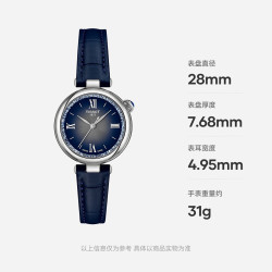 TISSOT 天梭 小美人系列 星光款女表 石英女士皮带腕表