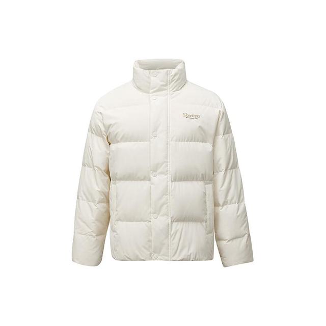 斯凯奇 男女同款500+蓬松户外鸭绒防污防油防沾水冬季保暖立领羽绒服