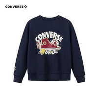 匡威 休闲运动百搭加绒卫衣打底衫 藏青蓝CNVN-FW-J346-加绒