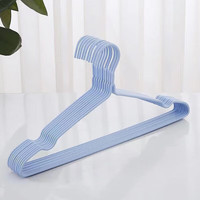 简尚恩 衣架 浅蓝 凹槽款 40cm 20个