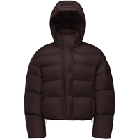 波司登25年冬季90绒羽绒服女士宽松短款泡芙加厚立领明星同款外套 覆盆子红|1897 S 160/84A