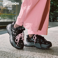 FILA FUSION斐乐潮牌硬糖奶茶|女款厚底增高休闲运动老爹鞋