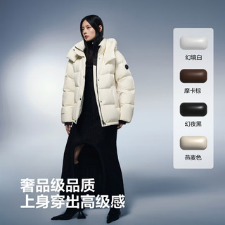 波司登25年冬鹅绒羽绒服女士宽松泡芙加厚脱卸帽立领明星同款外套