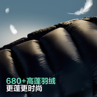 波司登冬季泡芙羽绒服于适同款男女同款装长款连帽新国标外套 幻夜黑-自然光|8633 L 170/92A体重约130-150斤