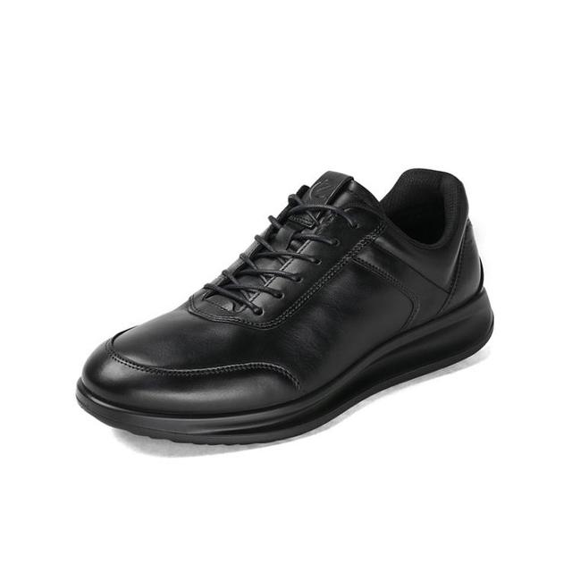 ecco 爱步 运动休闲鞋 百搭透气真皮皮鞋男鞋潮鞋207124