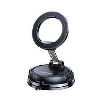 绿联车载MagSafe磁吸手机支架汽车中控台强力吸附导航桌面固定追剧直播支架适用于苹果17小米华为 【苹果安卓通用】720°旋转-黑色