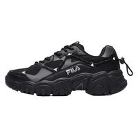 FILA 斐乐 猫爪鞋女鞋老爹鞋休闲鞋女 休闲复古运动鞋 黑-BK-猫爪一代