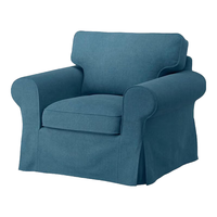 IKEA/宜家 EKTORP 爱克托 可拆洗布艺单人沙发 蓝色