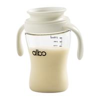 爱乐宝 宝宝嘬口杯儿童水杯嗦口杯喝水喝奶啜饮杯360度唇控啜口水杯 trtian晶透嘬口杯 trtian晶透水杯BZ351