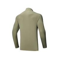 超级安踏甲壳盾抗菌长T丨男士安踏秋季半开领拉链运动通勤长袖T恤套头衫 【甲壳盾抗菌】藤青绿5412-5 L /男175