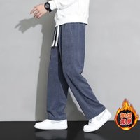 歌朴伟 灯芯绒加绒 直筒阔腿 男士休闲裤
