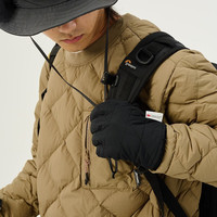 Naturehike挪客户外菱形衍线棉手套 男女冬季骑行保暖户外登山防滑手套 陶砂色 L