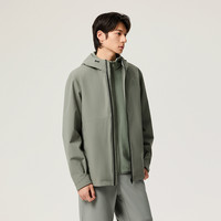 安踏水壳3.0三合一冲锋衣丨户外蓝色冲锋衣男防风防水夹克登山服 青灰-3 XXXXL