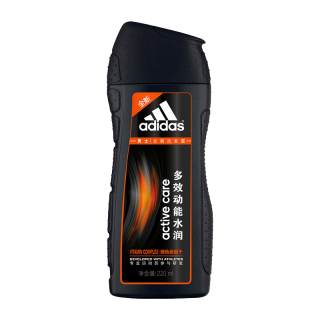 adidas 男士三合一沐浴露征服250ml持久留香劲爽醒肤洁面洗发沐浴液