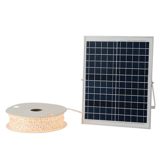 太阳能灯带led灯条防水超亮户外庭院家用别墅外墙屋檐新型氛围灯