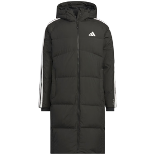 adidas 男 运动型格系列 3S L DOWN JKT 长款羽绒服 KC2498 黑色  XL