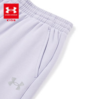 安德玛(Under Armour)童装男童长裤秋冬童裤儿童裤子休闲大童针织运动裤卫裤243125177 紫色 【加绒款】 140