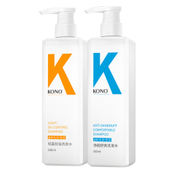 KONO 卡厘经典烟酰胺控油蓬松去屑洗发水500ml*2